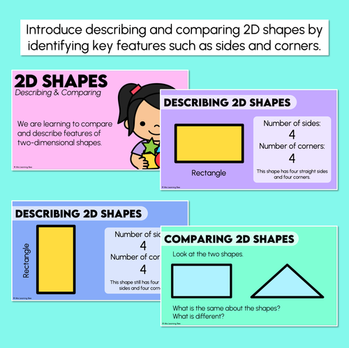 Resource preview 2 for Describing & Comparing 2D Shapes - Digital Slides
