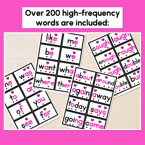 Resource preview 2 for Heart Word Flash Cards