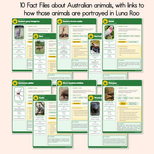 Resource preview 2 for Luna Roo Animal Fact Files - Australian Animals - National Simultaneous Storytime 2026