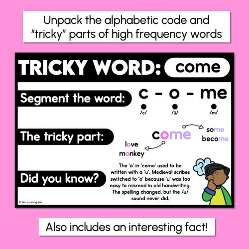 Resource preview 2 for WORDS WITH TRICKY SPELLINGS Freebie - High Frequency Words