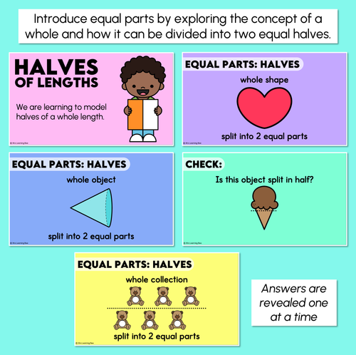 Resource preview 2 for Halves of Length - Subdividing Lengths to Find Halves Digital Slides