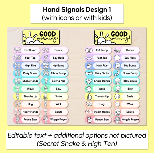 Resource preview 2 for Morning Greetings - Editable Rainbow Templates