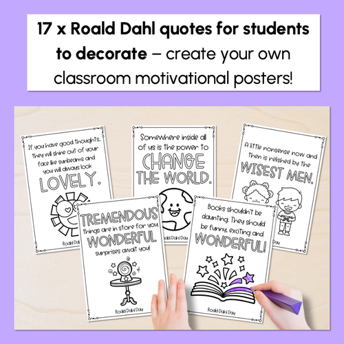 Resource preview 2 for Roald Dahl Day Activity Templates & Posters