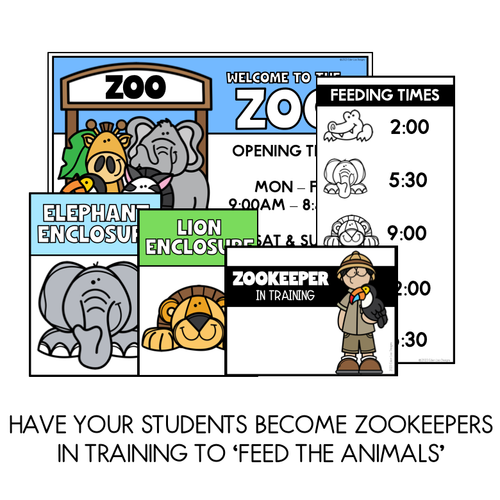 Resource preview 2 for Telling Time with Digital and Analog Time - Feeding Time At The Zoo Lesson