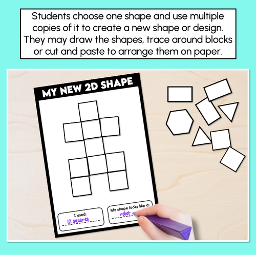 Resource preview 2 for My New 2D Shape - Combining 2D Shapes Printables