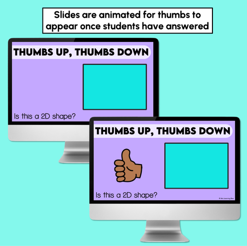 Resource preview 2 for 2D Shapes Slides - Thumbs Up Thumbs Down
