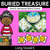 1 for  Real and Nonsense Long Vowel E Words - Phonics Game - BURIED TREASURE