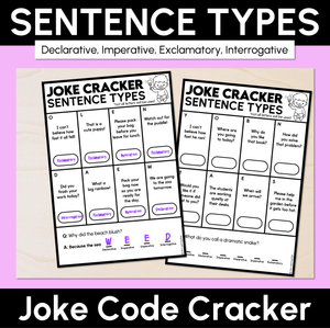 Joke Code Cracker - Sentence Types