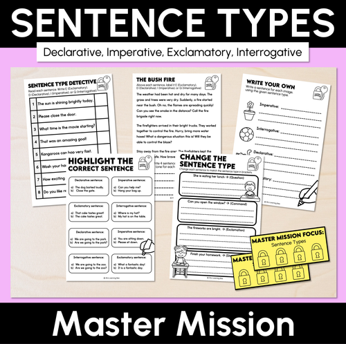 Resource preview 12 for Sentence Types Bundle