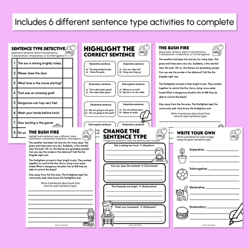 Resource preview 3 for Sentence Types - Master Mission Activity