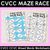 1 for CVCC Words Maze Race - MIXED CVCC CCVC Words Worksheets