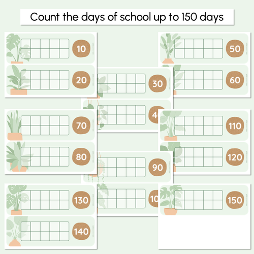 Resource preview 2 for Days of School Display - The Greenhouse Collection - Natural Classroom Decor