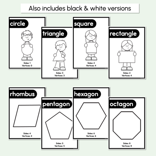 Resource preview 4 for 2D Shape Posters - The Greenhouse Collection - Natural Classroom Decor