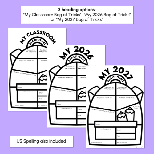 Resource preview 4 for Bag of Tricks - Get to Know You Activity & Classroom Display