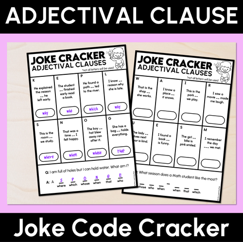 Resource preview 8 for Adjectival Clause Bundle