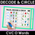 2 for Trace, Decode & Circle - CVC CVCC CCVC Decodable Word Mats Bundle