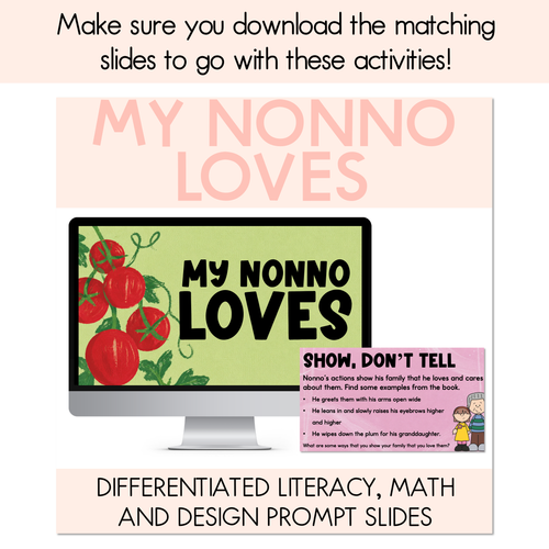 Resource preview 7 for My Nonno Loves Printable Pack - Literacy, Maths, Book Crafts & Design Printables - Book Week 2026