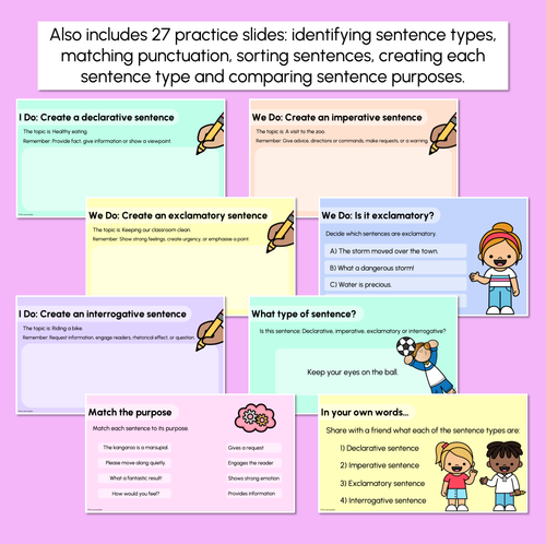 Resource preview 3 for Sentence Types Explicit Teaching Slides