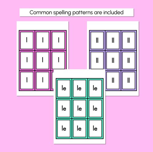 Resource preview 4 for L SOUND BINGO - Ways to spell the /l/ phoneme