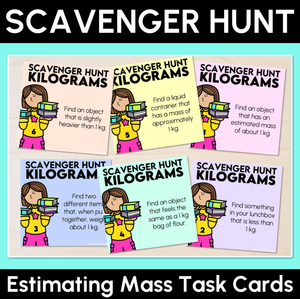 Scavenger Hunt - Estimating Mass Task Cards