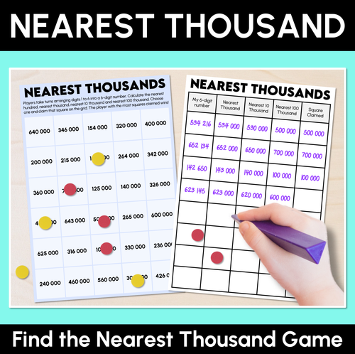 Resource preview 17 for Place Value: Ordering & Naming Numbers in the Thousands - Grade 3 & 4 Unit of Work