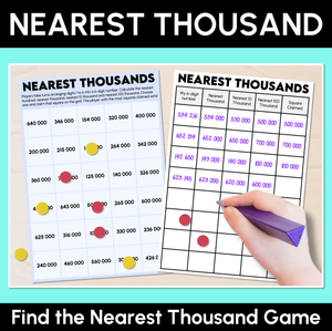 Finding the Nearest Thousands Game - Thousands, 10 Thousands, 100 Thousands