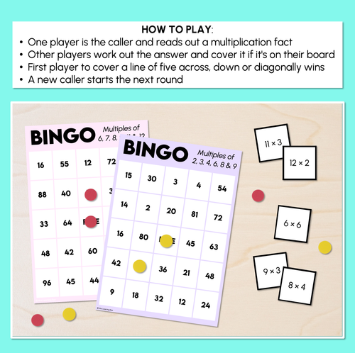 Resource preview 2 for Multiples Bingo - Multiplication Game
