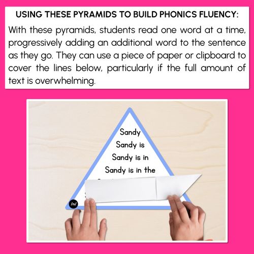 Resource preview 3 for CONSONANT PHONEME N WORDS - Decodable Sentence Pyramids - Phonics Fluency