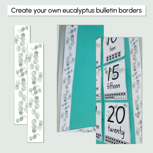 Resource preview 2 for Bulletin Borders - The Eucalyptus Edit - Eucalyptus Classroom Decor