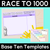 1 for Race to 1000 - Trading Base Ten Blocks - Student Templates