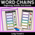 1 for Long Vowel U Word Chains for Beginning, Middle & End Sounds-Decodable Activities