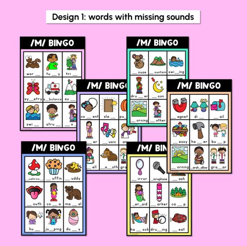 Resource preview 2 for M SOUND BINGO - Ways to spell the /m/ phoneme