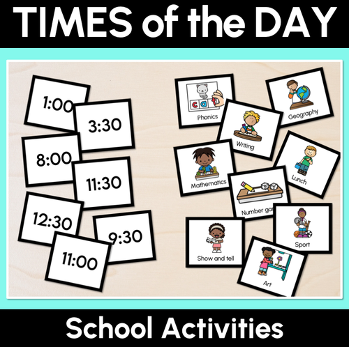 Times of the Day – School Activities - Mrs Learning Bee