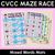 1 for CVCC CCVC Words Maze Race - Mixed CVCC Words Mats