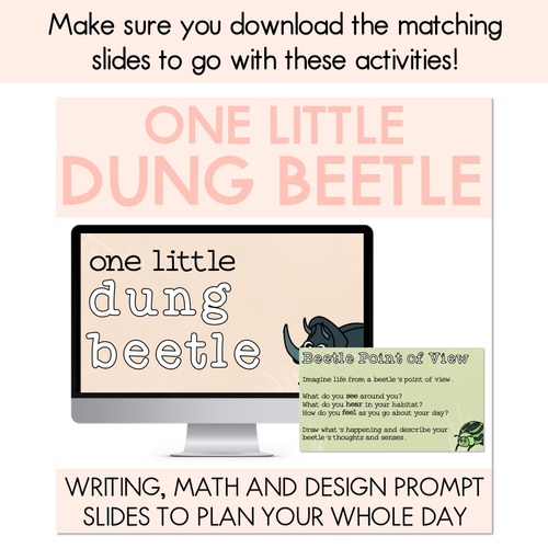 Resource preview 6 for One Little Dung Beetle Printable Pack - Book Week 2025