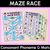1 for Consonant Phoneme G Words Maze Race - Consonant G Words Mats
