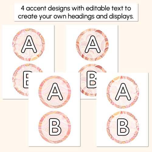 Resource preview 2 for EDITABLE ACCENTS - Alphabet - The Jagun Collection