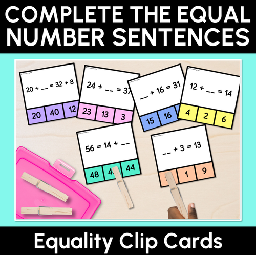 Resource preview 10 for Equality Number Problems - Grade 1 & 2 Unit of Work