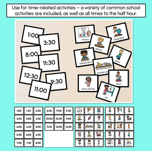 Resource preview 2 for Times of the Day – School Activities