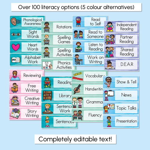 Resource preview 2 for Editable Visual Timetable or Class Schedule - The Sea of Wonder Collection - Calming Classroom Decor