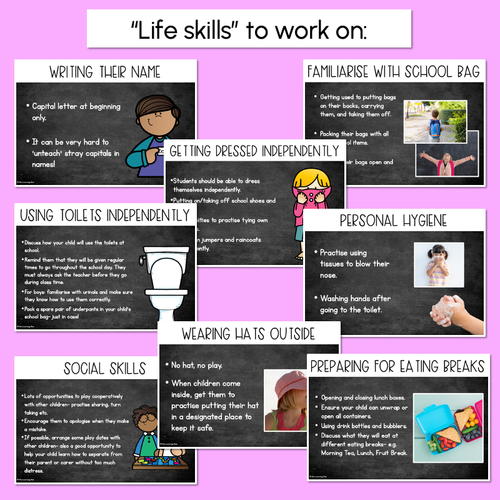 Resource preview 2 for Preparing your child for school - EDITABLE Parent Presentation