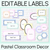 1 for Pastel Classroom Decor Editable Labels