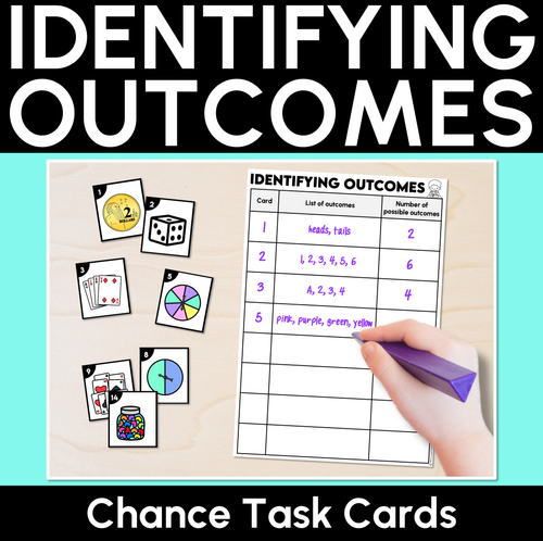 Resource preview 1 for Identifying Outcomes - Chance Task Cards