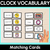 1 for Clock Vocabulary – Matching Cards