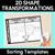 3 for Transform 2D Shapes with Slides & Reflections - Grade 1 & 2 Unit of Work