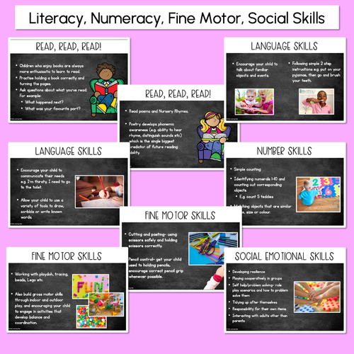 Resource preview 3 for Preparing your child for school - EDITABLE Parent Presentation