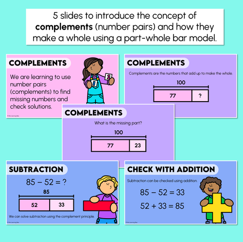 Resource preview 2 for Complements - Addition & Subtraction - Digital Slides