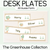 1 for Student Desk Plates - The Greenhouse Collection - Natural Classroom Decor