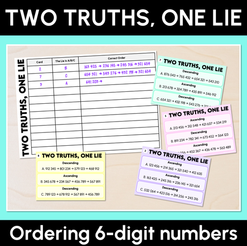 Resource preview 8 for Place Value: Ordering & Naming Numbers in the Thousands - Grade 3 & 4 Unit of Work