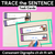 2 for Trace the Sentence Worksheets & Task Cards - Consonant Digraphs ch sh th wh Bundle